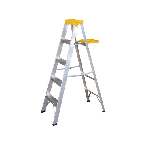 ESCALERA DE ALUMINIO DE 1.54 METROS SURTEK ET4 TIPO TIJERA 4 PELDAÑOS