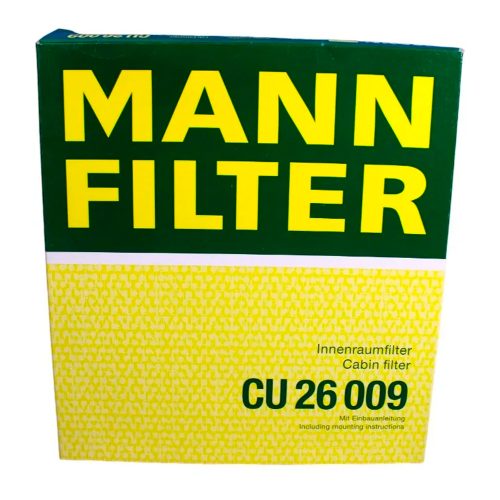 FILTRO DE AIRE PARA AIRE ACONDICIONADO MANN CUK-26009 PARA JETTA GLI