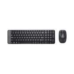 KIT TECLADO Y MOUSE LOGITECH MK220 INALÁMBRICO USB NEGRO