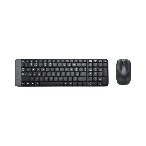 KIT TECLADO Y MOUSE LOGITECH MK220 INALÁMBRICO USB NEGRO