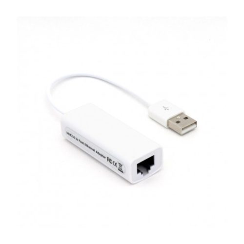 CONVERTIDOR USB A RJ45 BROBOTIX ACCRBT5230 CABLE BLANCO USB 2.0 COMPATIBLE CON RED ETHERNET