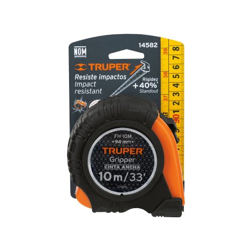 FLEXOMETRO GRIPPER EN TARJETA RESISTENTE A IMPACTOS DE 10 METROS TRUPER FH-10M