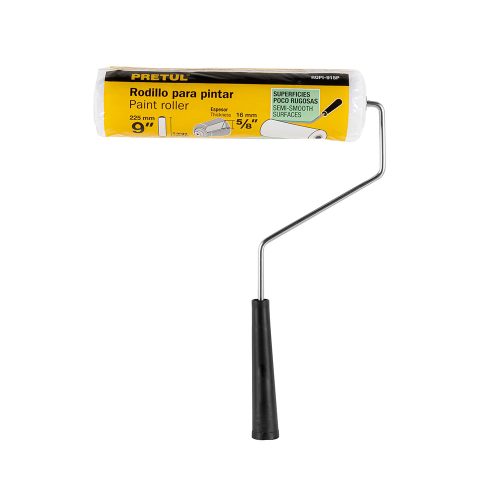 RODILLO PARA PINTAR TRUPER PRETUL ROPI-915P DE 9 PULGADAS PARA SUPERFICIES POCO RUGOSAS