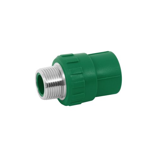 ADAPTADOR PPR MACHO TRUPPER FOSET CV-611 DE 1/2 PULGADA VERDE CON INSERTO METÁLICO