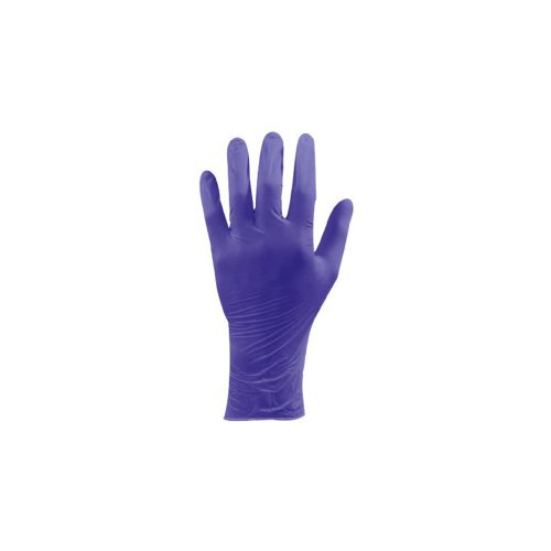 GUANTE DE NITRILO DESECHABLE ALYGER GDN-8055-L  INDIGO GRANDE CAJA CON 100 PIEZAS