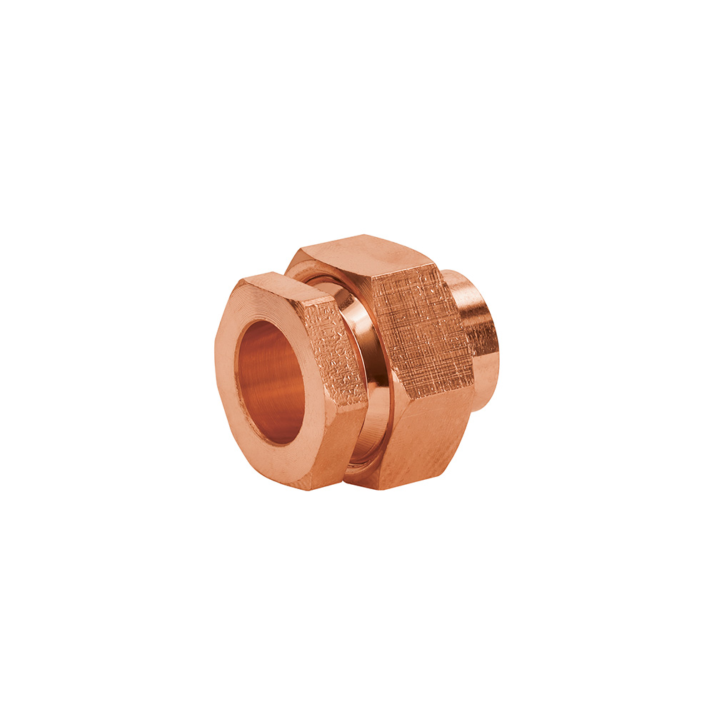 TUERCA UNION DE COBRE TRUPER CC-971 1/2" FOSET EMPAQUE CON 10 PIEZAS