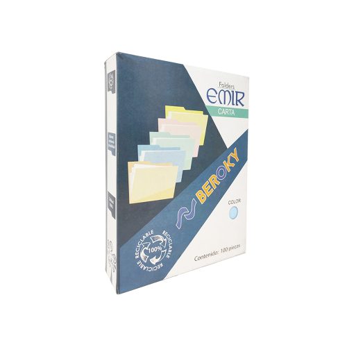 FOLDER TAMAÑO CARTA EMIR AZUL PASTEL - Image 2