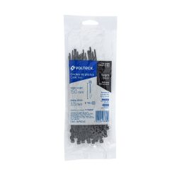 CINCHO DE PLASTICO VOLTECK CIN-4015N ANCHO 3.5 MM LARGO 25 CM COLOR NEGRO