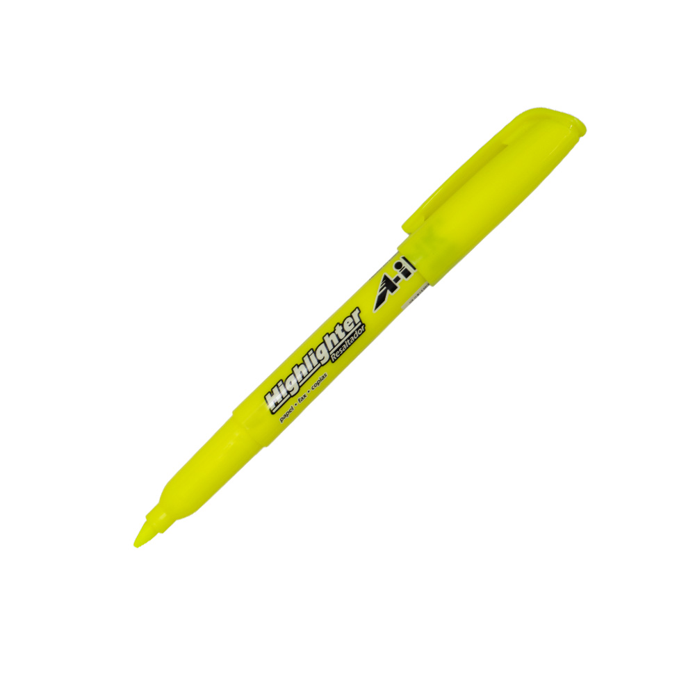 MARCATEXTOS PUNTA CINCEL ARTLINE A-INK AHM-AM AMARILLO BASE AGUA - Image 3