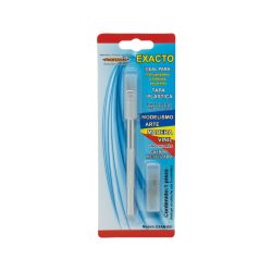 EXACTO METALICO EXAM-001 CON 5 CUCHILLAS DE REPUESTO PASCUA