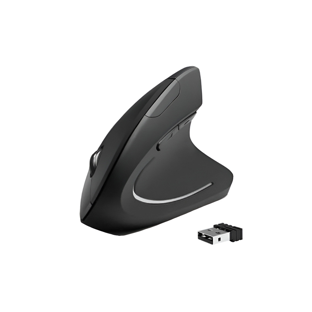 MOUSE INALAMBRICO VERTICAL BROBOTIX MOURBT410 RECARGABLE DPI AJUSTABLE