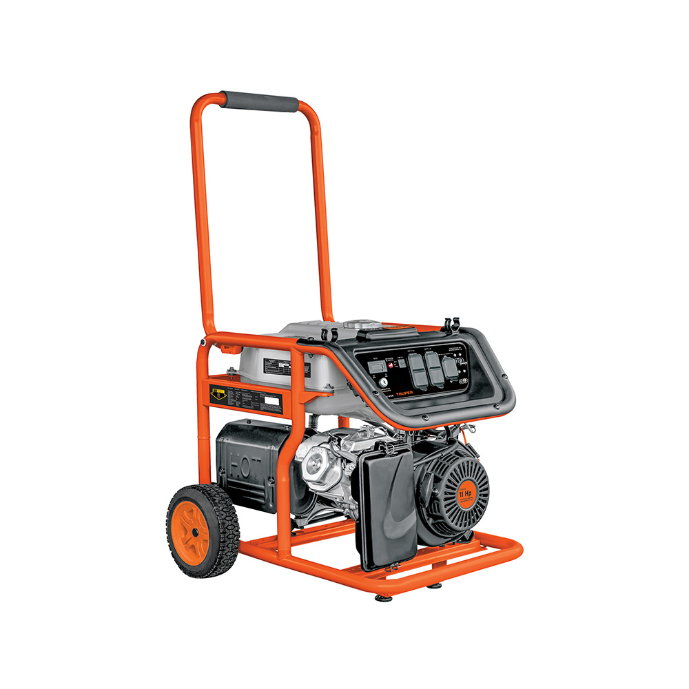 GENERADOR ELECTRICO PORTATIL CON MOTOR A GASOLINA 4, 500 WATTS TRUPER GEN-45X