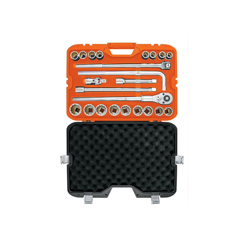 JUEGO DE 23 PIEZAS CUADRO 3/4 MILIMETROS TRUPER JD-3/4X24M