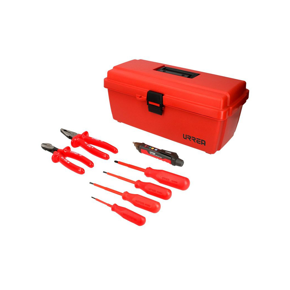 JUEGO DE HERRAMIENTA URREA JE8A PARA ELECTRICISTA CON 8 PIEZAS