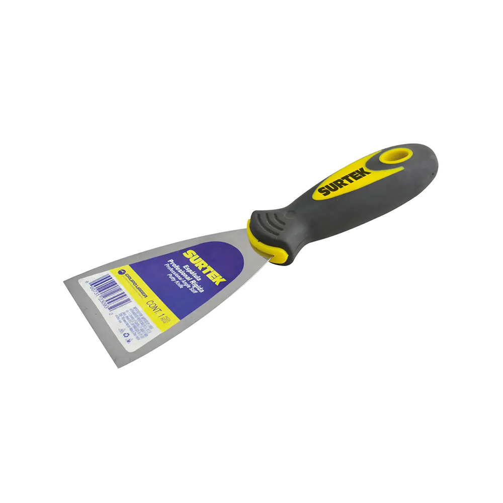 ESPATULA FLEXIBLE URREA SURTEK 123033 ACERO DE ALTO CARBON 3" CON MANGO BIMATERIAL - Image 2