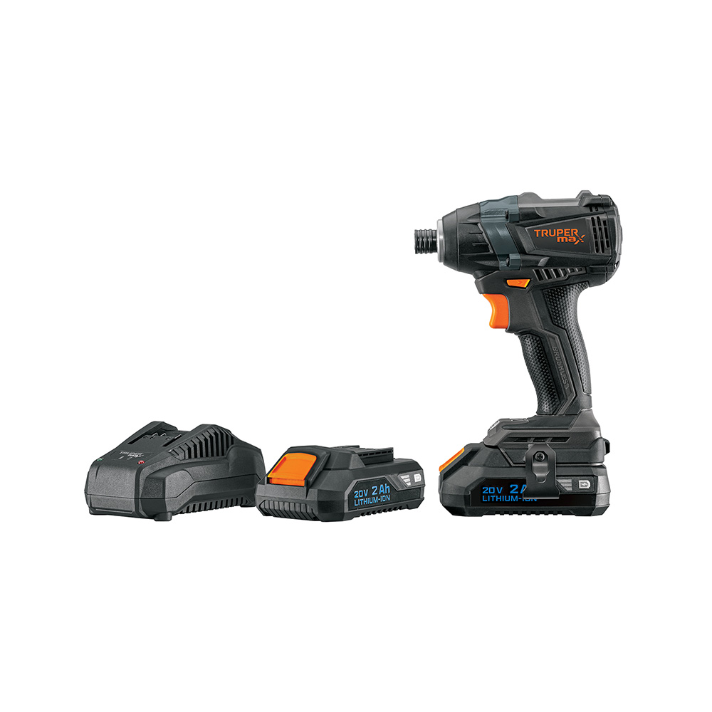 DESTORNILLADOR DE IMPACTO INALAMBRICO TRUPER MAX-20D CON 20 VOLTIOS