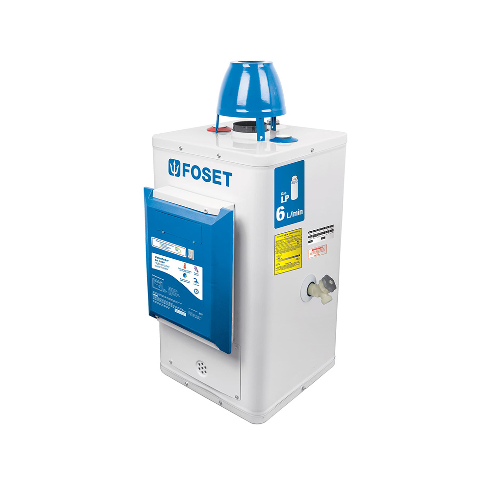 CALENTADOR DE PASO FOSET CALE-6P-E ENCENDIDO ELECTRONICO 6L/MIN