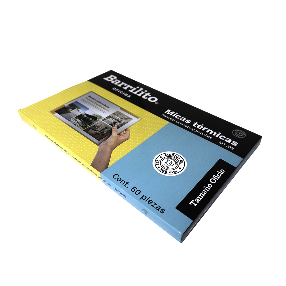 MICA TERMICA BARRILITO MT209 TAMAÑO OFICIO 22.9 X 36.8 CENTIMETROS 50 PIEZAS - Image 2