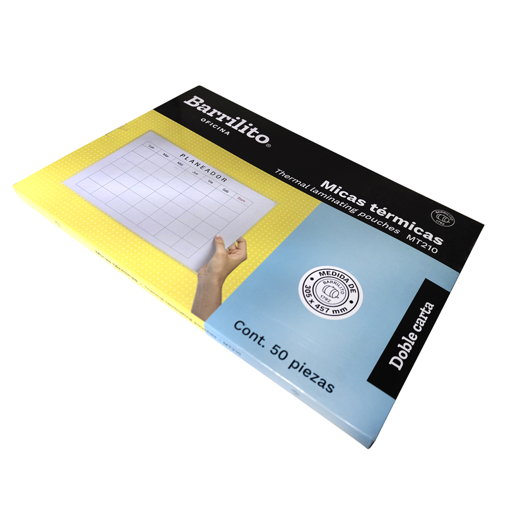 MICA TERMICA BARRILITO MT210 DOBLE CARTA 30.5 X 45.7 CENTIMETROS 50 PIEZAS - Image 2