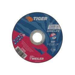 DISCO DE CORTE WEILER TIGER 57020 TIPO 1 A60T DE 4-1/2'' X .045'' X 7/8''