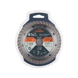 DISCO DE 4-1/2 PULGADAS DE DIAMANTE RIN TURBO PARA USOS GENERALES TRUPER DID-245