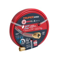MANGUERA SUPER REFORZADA TRUPER MAN-15X1/2X DE 15 METROS CON CONEXION METALICA