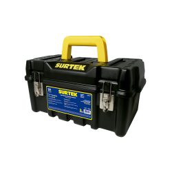 CAJA PORTAHERRAMIENTAS PLASTICA DE 17'' SURTEK CPS17 CON BROCHES METALICOS