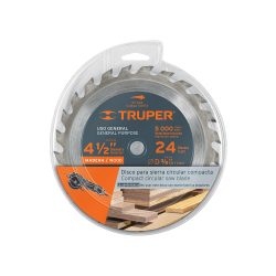 DISCO SIERRA TRUPER ST-424 DE 4-1/2 PULGADAS PARA MADERA