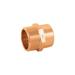 CONECTOR DE COBRE TRUPER CC-615 ROSCA EXTERIOR 1-1/2", FOSET