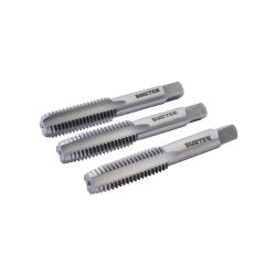 JUEGO DE MACHUELOS DE ACERO SURTEK 123558 CON 3 PIEZAS DE ALTA VELOCIDAD 1/4''-20NC