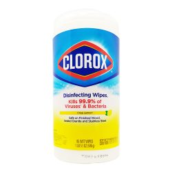 TOALLA DESINFECTANTE CLOROX BOTE CON 85 PIEZAS