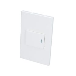 INTERRUPTOR SURTEK P620B CON APAGADOR BLANCO 1/2