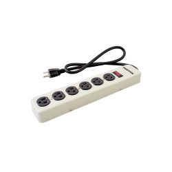 SUPRESOR DE PICOS SURTEK 136222 METALICO 6 ENTRADAS 600 JOULES