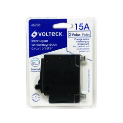 INTERRUPTOR TERMOMAGNETICO VOLTECK IT-215 DE 2 POLOS