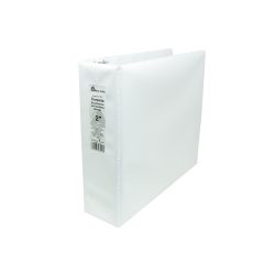 CARPETA DE VINIL SAMSILL BL11607 BLANCO 2" PULGADAS CAPACIDAD PARA 400 HOJAS ARGOLLA "O"