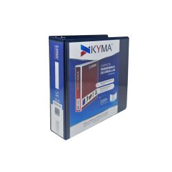 CARPETA PANORÁMICA KYMA CPKCBHO-200-AZM HERRAJE EN "O" DE 2 PULGADAS AZUL MARINO