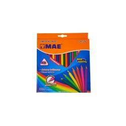 LAPIZ DE COLOR MAE CMT-24L PAQUETE CON 24 PIEZAS VARIOS COLORES TRIANGULAR