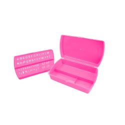 LAPICERA DE PLASTICO JANEL LAP103ES23 SOLFERINO MEDIANA CON PLANTILLA