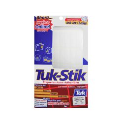 ETIQUETA ADHESIVA TUK STIK A11 BLANCO TIPO 350 13 X 38 MILIMETROS