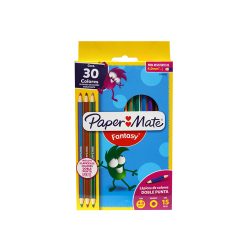 LAPIZ DE COLOR PAPER MATE FANTASY 2049490 PAQUETE CON 12 PIEZAS VARIOS COLORES REDONDOS DOBLE PUNTA
