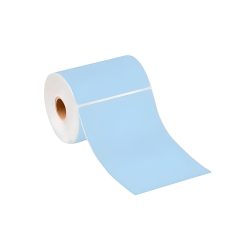 ETIQUETA THERMAL TRANSFER HOTMELT 102 X 152 MILIMETROS AZUL CENTRO DE 1 PULGADA 500 PIEZAS