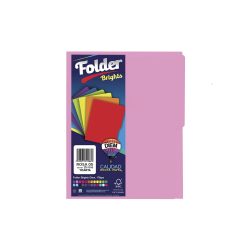 FOLDER TAMAÑO CARTA DIEM PASTEL ROSA 05 PAQUETE CON 25 PIEZAS