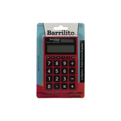 CALCULADORA DE BOLSILLO BARRILITO 8046CBB DE 12 DIGITOS