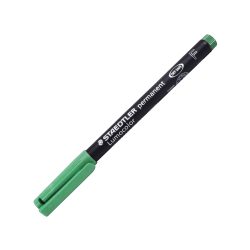 MARCADOR PERMANENTE STAEDTLER LUMOCOLOR VERDE PUNTO FINO