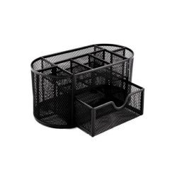 ORGANIZADOR DE MALLA MAE ORM-9 NEGRO PARA ESCRITORIO