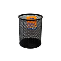 PORTA LAPICES DE MALLA MAE PLM-G NEGRO GRANDE DE 11.5 X 13.7 CENTIMETROS