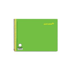 CUADERNO FORMA ITALIANA ESTRELLA 0160 100 HOJAS DIBUJO ESPIRAL