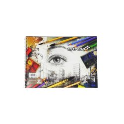 CUADERNO DE DIBUJO CON CHINA ESTRELLA 0050 ESPIRAL 20 HOJAS