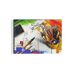 CUADERNO DE DIBUJO CON CHINA ESTRELLA 0629 ESPIRAL 50 HOJAS