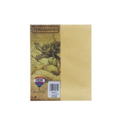 HOJA PERGAMINO PAPEL DIEM ORO 01 PAQUETE CON 100 PIEZAS TAMAÑO CARTA 90 GRAMOS